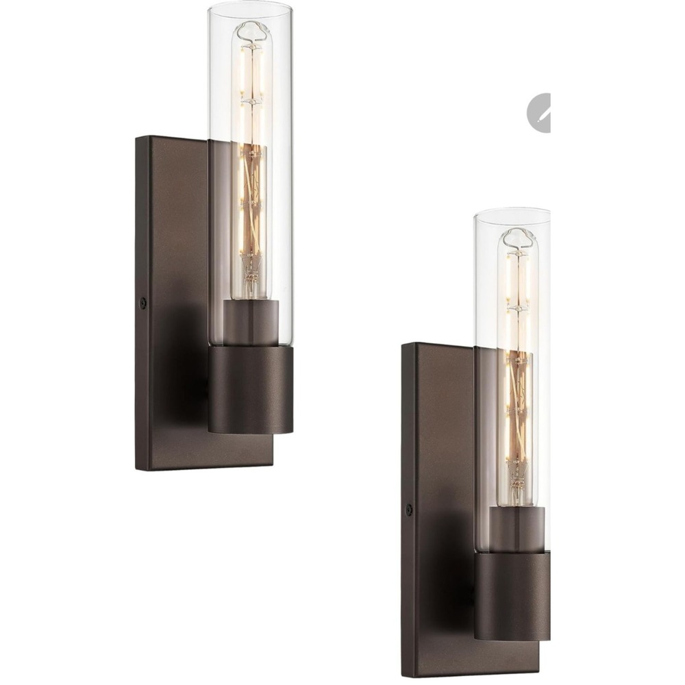 Sconce‎ Wall Lighting Set of 2, HWH 1-Light Bathroom Vanity Light Fixtures,